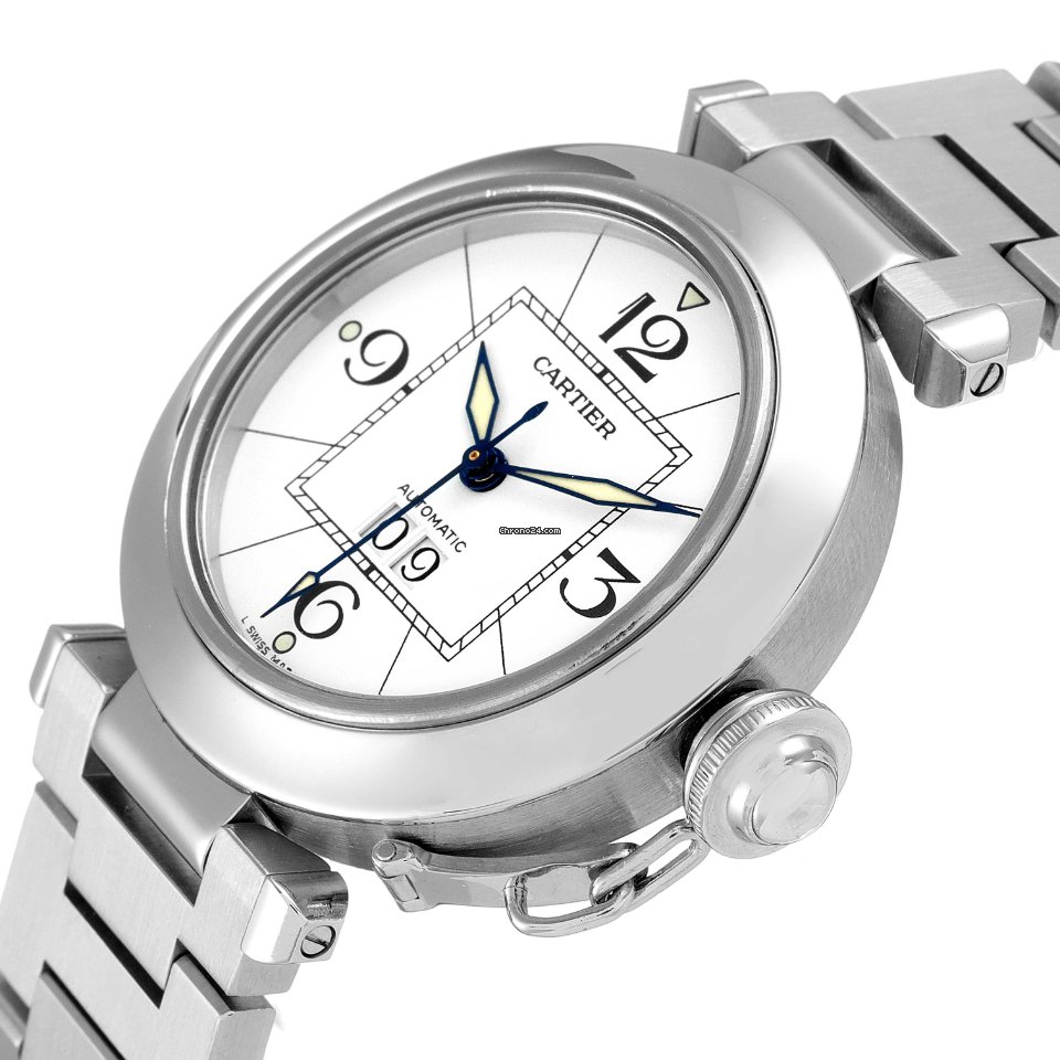 IMG_9081 Cartier Pasha C Mens watch Unisex Automatic Steel W31055M7 Replica 6