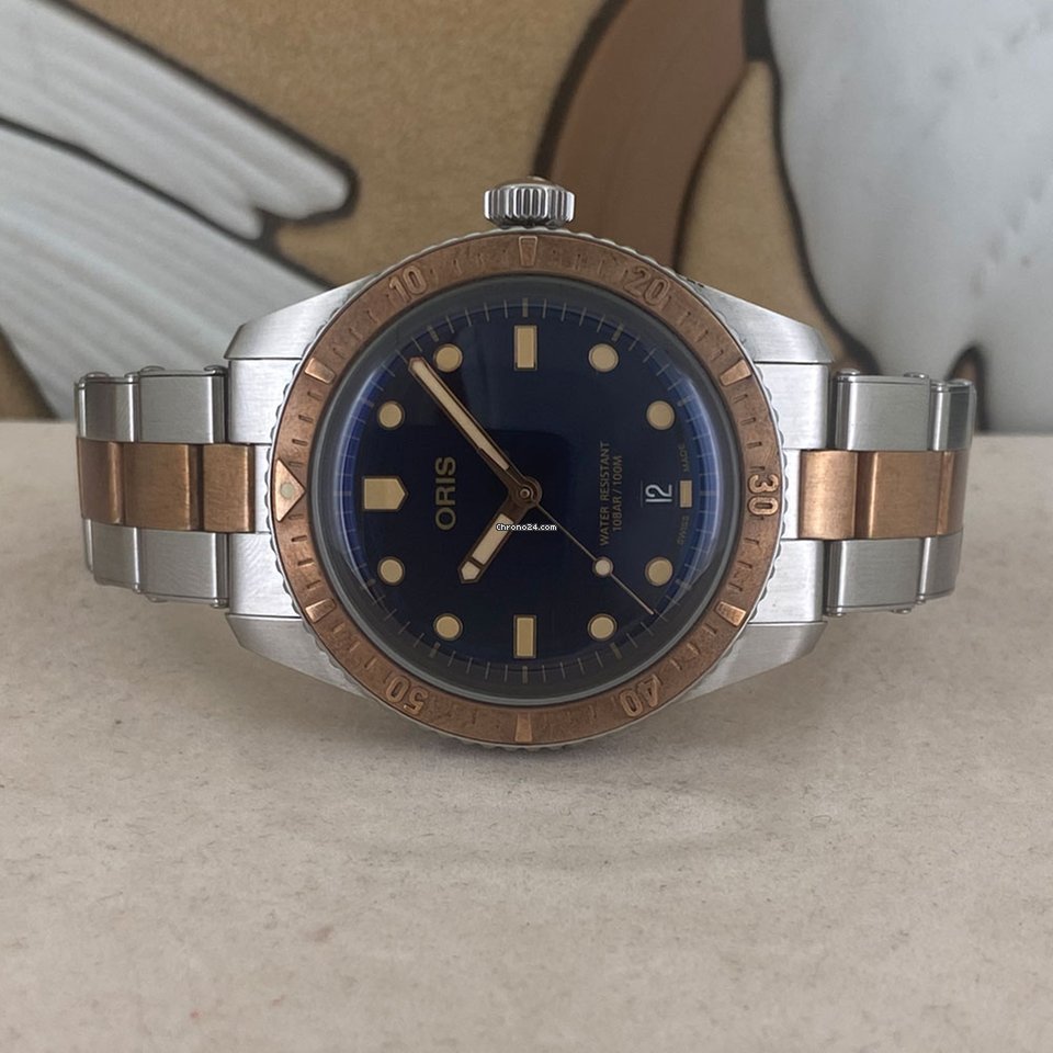 IMG_9081 Oris Divers Sixty Five Automatic Gold Steel 01 733 7707 4355 Replica 6