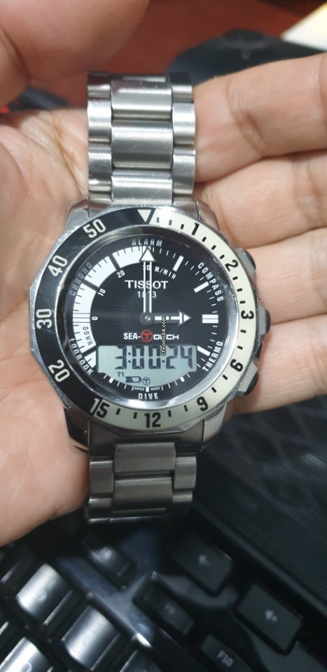 IMG_9081 Tissot Sea-Touch Mens watch Unisex Quartz Steel T026.420.11.051.00 Replica 6