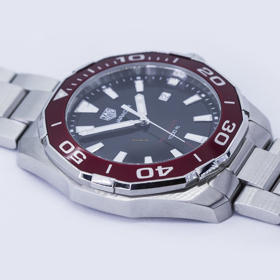 IMG_9081 TAG Heuer Aquaracer Mens watch Unisex Quartz Steel WAY101B.BA0746 Replica 6