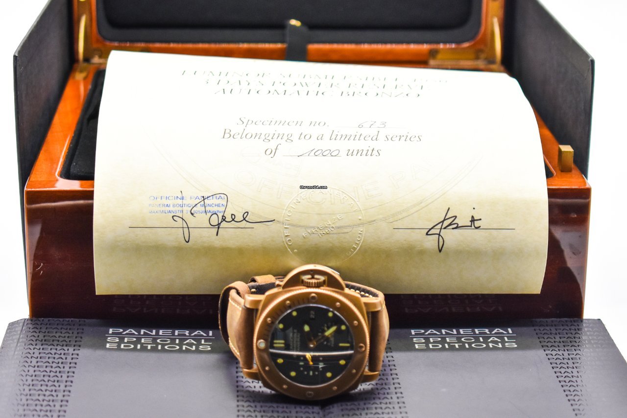 Panerai Special Editions Mens watch Unisex Automatic Bronze PAM 00507 Replica 6