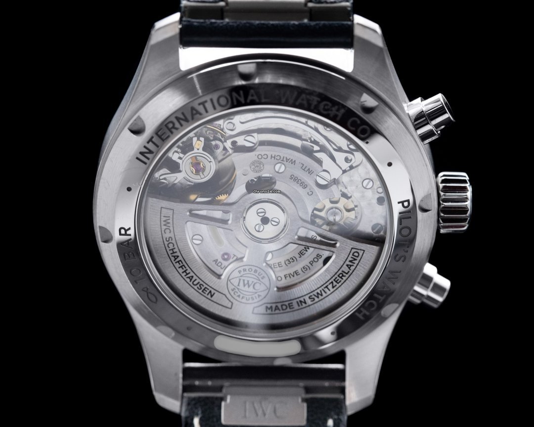 IMG_9081 IWC Pilot Chronograph Mens watch Unisex Automatic Steel IW388101 Replica 6