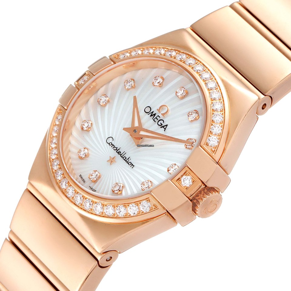IMG_9081 Omega Constellation Quartz Womens watch Quartz Rose gold 123.55.24.60.55.005 Replica 6
