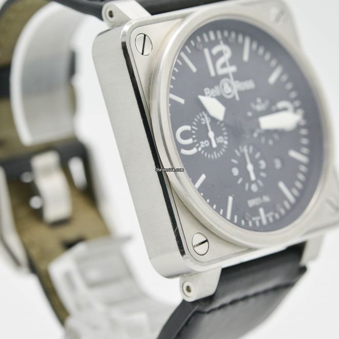 IMG_9081 Bell & Ross BR 01-94 Chronographe Mens watch Unisex Automatic Steel BR0194-BL-ST Replica 6