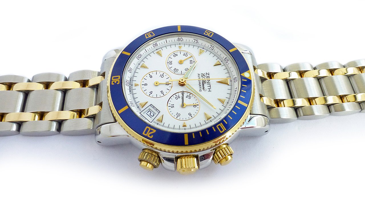 IMG_9081 Zenith El Primero Mens watch Unisex Automatic Gold Steel 15 53-0470-400 Replica 6