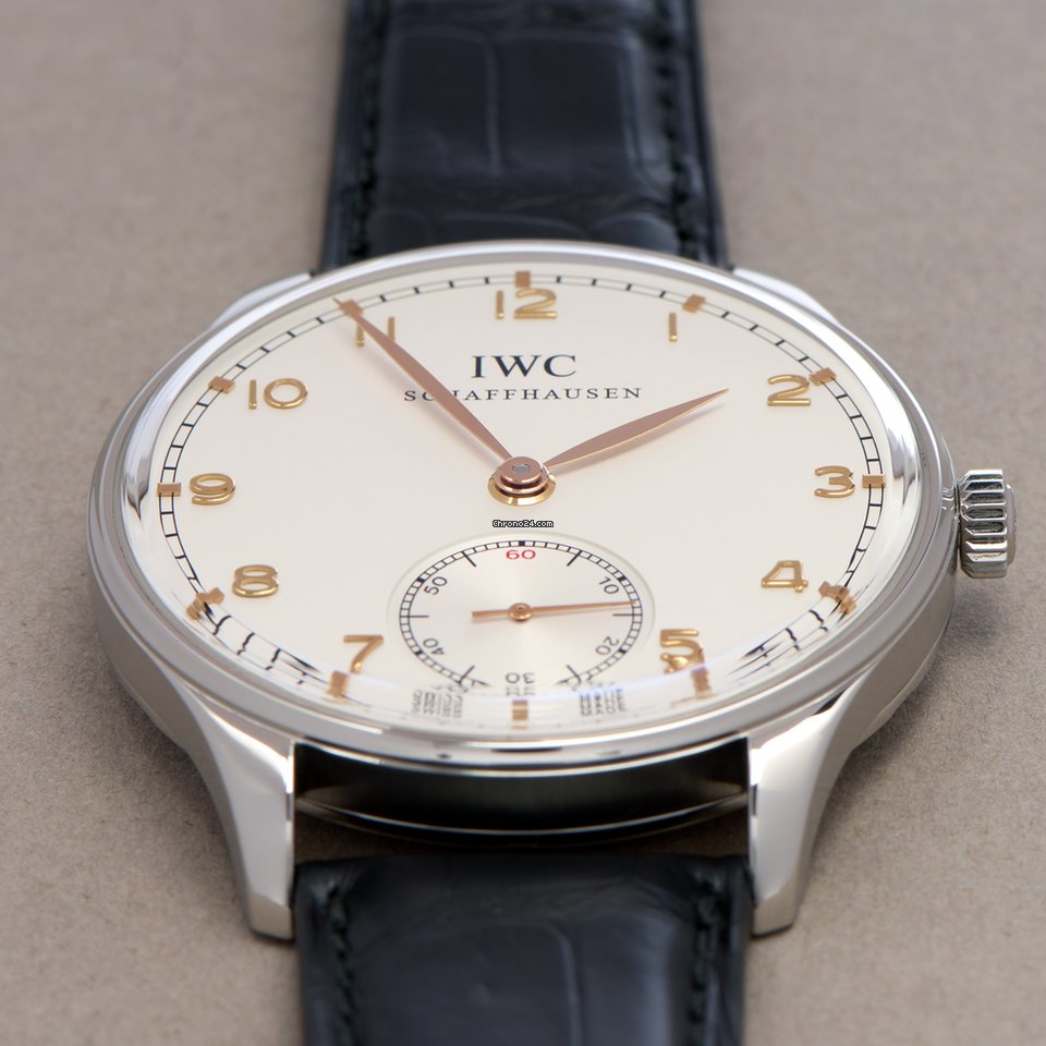 IWC Portuguese Hand-Wound Mens watch Unisex Manual winding Steel IW545408 Replica 6