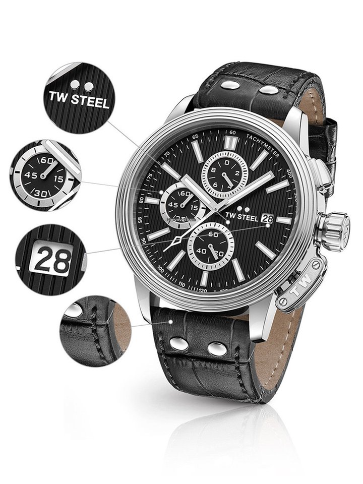 IMG_9081 TW Steel Mens watch Unisex Quartz Steel CE7001 Replica 6