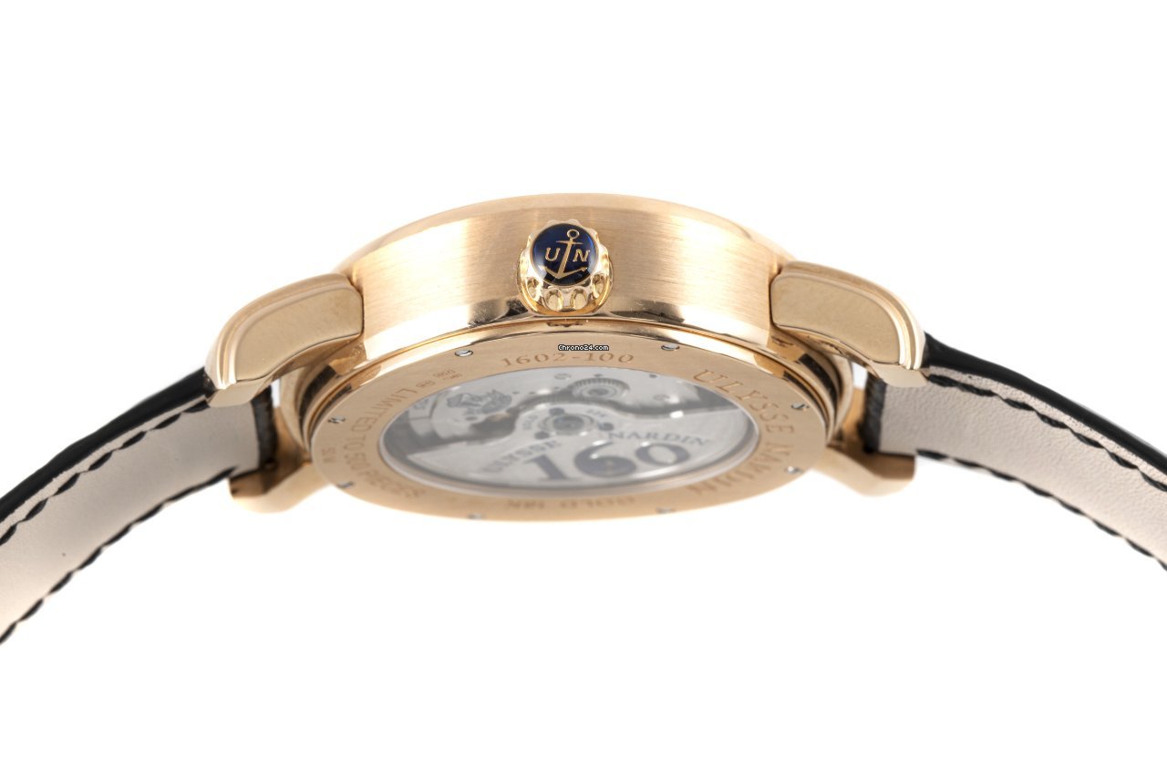 IMG_9081 Ulysse Nardin Mens watch Unisex Automatic Red gold 1602-100 Replica 6