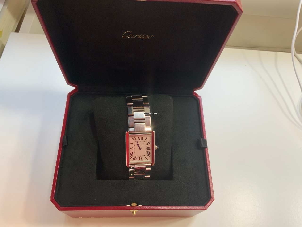 Cartier Tank Solo Mens watch Unisex Quartz Steel W5200014 Replica 6