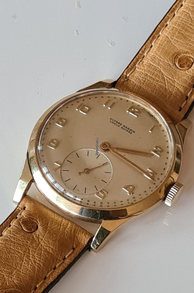 IMG_9081 Ulysse Nardin Mens watch Unisex Manual winding Yellow gold 6034-13 Replica 6