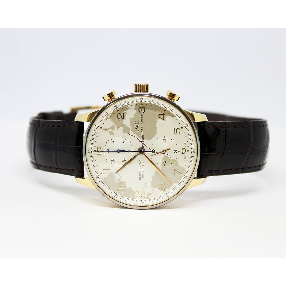 IMG_9081 IWC Portuguese Chronograph Mens watch Unisex Automatic Rose gold IW371408 Replica 6