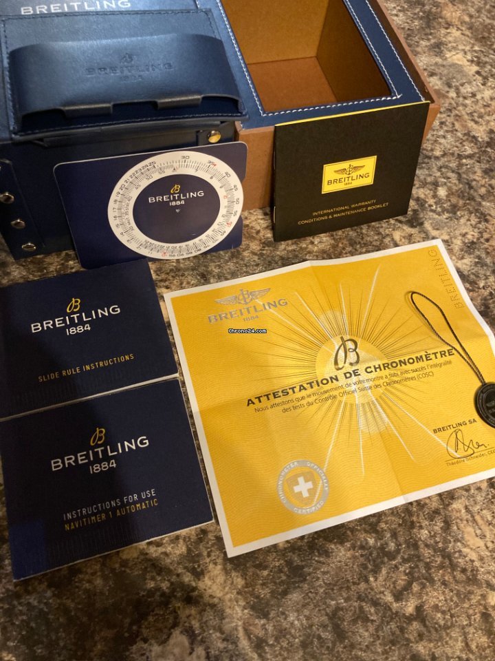 IMG_9081 Breitling Navitimer Mens watch Unisex Automatic Gold Steel U17326211G1P1 Replica 6