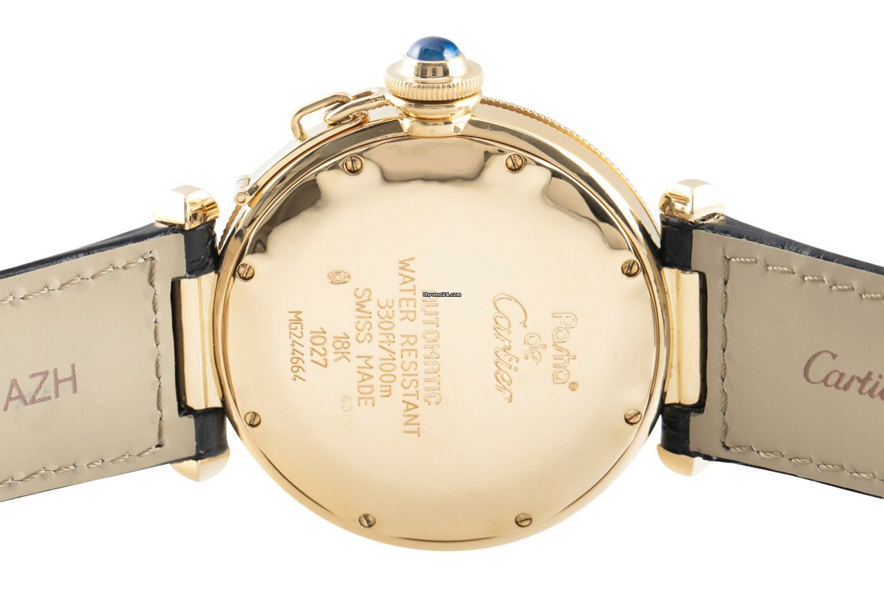 Cartier Pasha Mens watch Unisex Automatic Yellow gold 1027 Replica 6