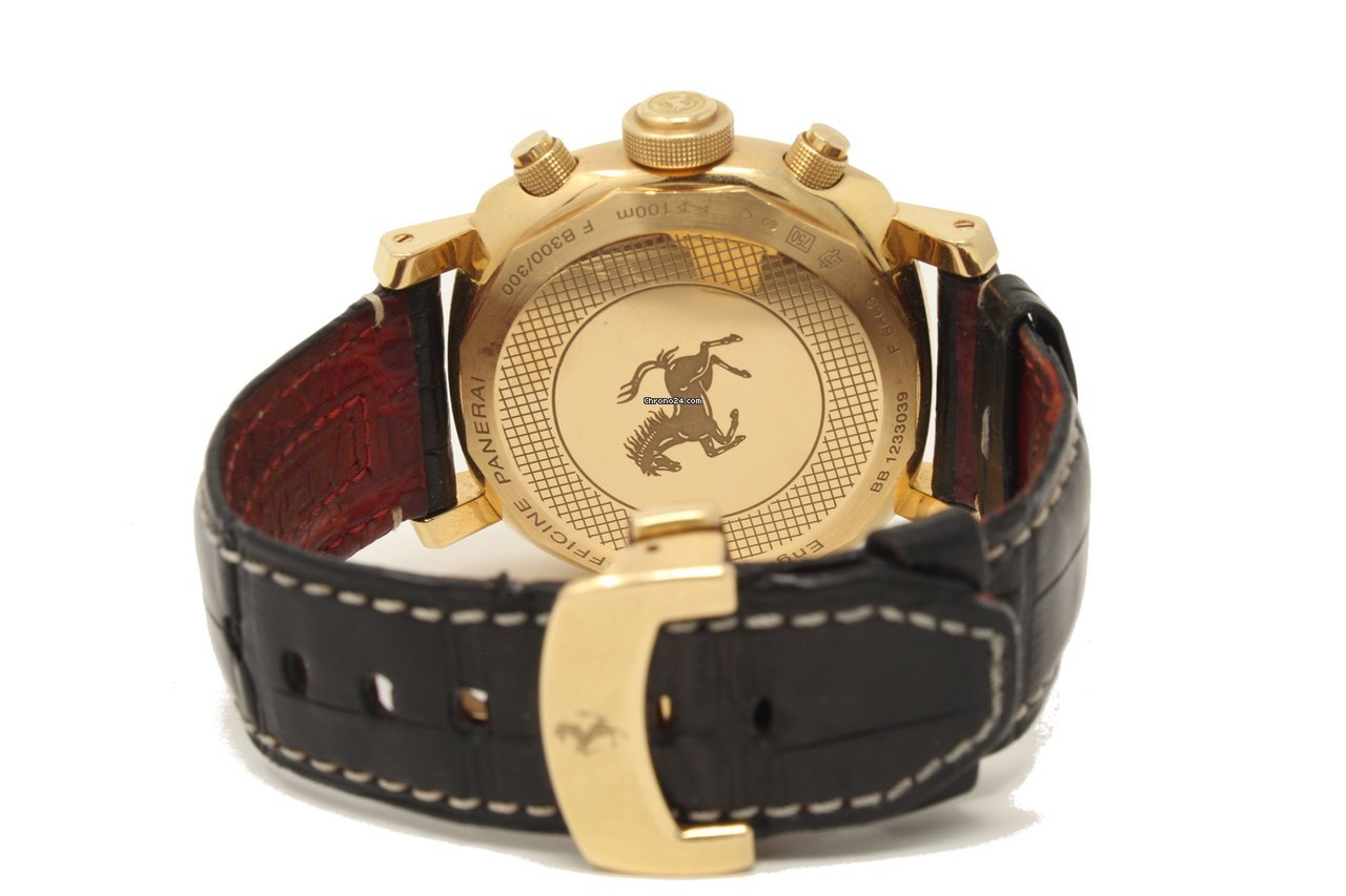 IMG_9081 Panerai Ferrari Mens watch Unisex Automatic Yellow gold FER 006 Replica 6