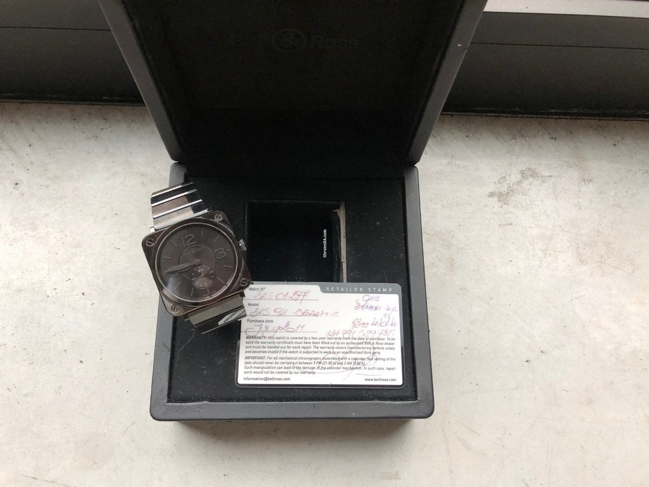 IMG_9081 Bell & Ross BR S Mens watch Unisex Automatic Ceramic BRS-98-BCS Replica 6