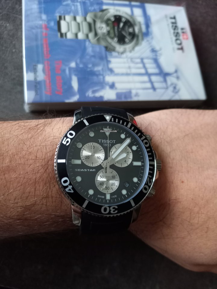 Tissot Seastar 1000 Mens watch Unisex Quartz Steel T120.417.17.051.00 Replica 6