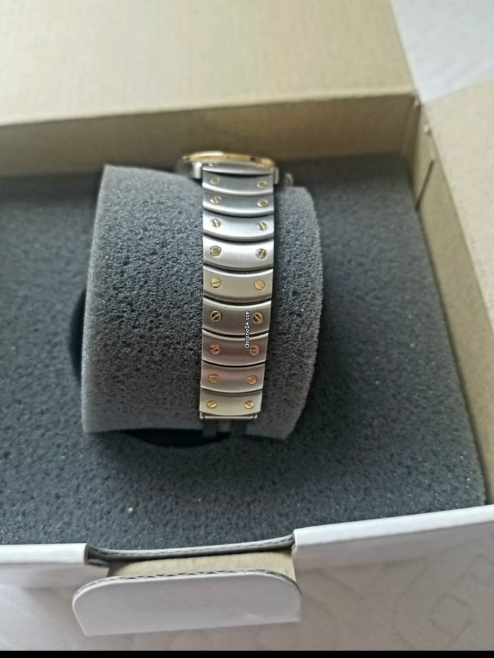 IMG_9081 Cartier Santos Womens watch Quartz Gold Steel 1551 Replica 6