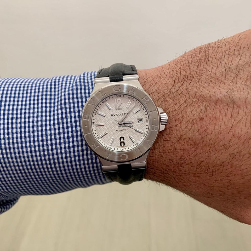 IMG_9081 Bulgari Diagono Mens watch Unisex Automatic Steel DG40S Replica 6