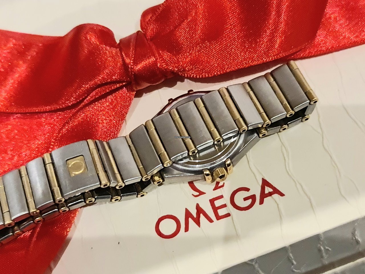 Omega Constellation Ladies Womens watch Quartz Gold Steel 1202.30.00 Replica 6