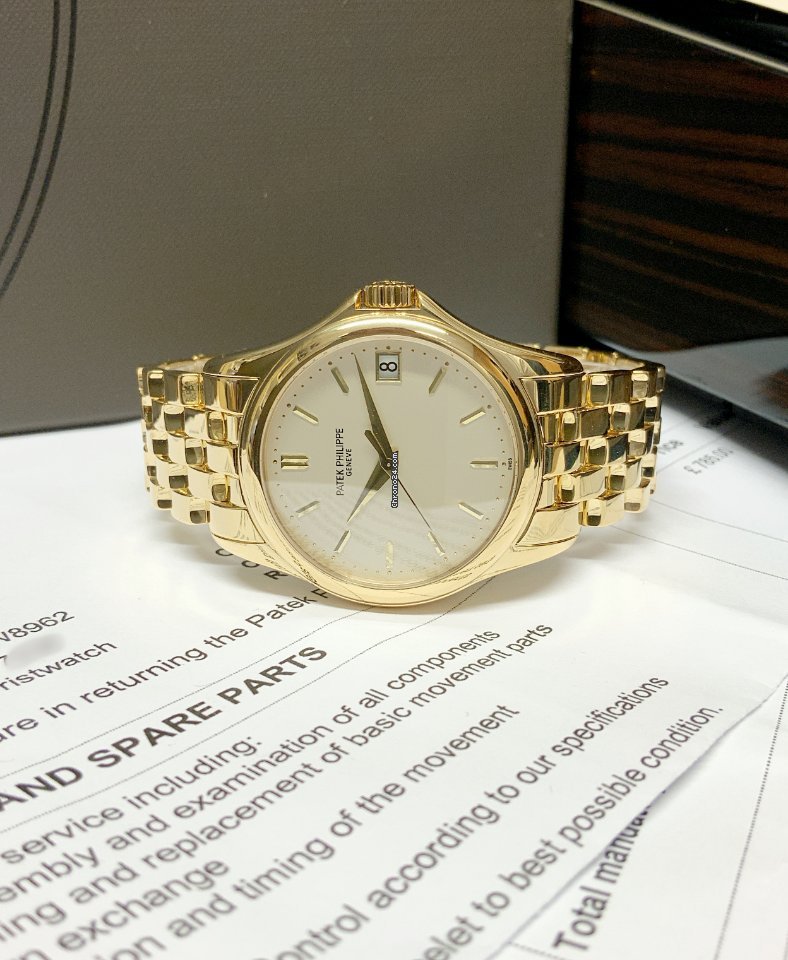 IMG_9081 Patek Philippe Calatrava Mens watch Unisex Automatic Yellow gold 5127 1J-001 Replica 6