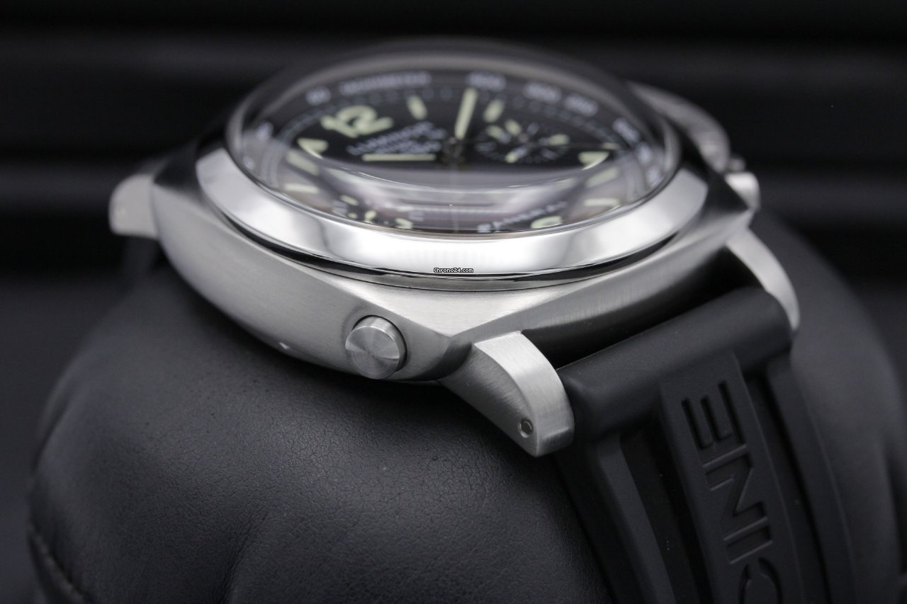 Panerai Luminor 1950 3 Days Chrono Flyback Steel PAM 213 Replica 6