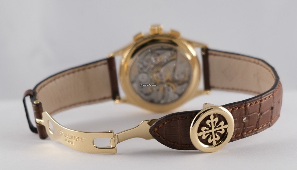 IMG_9081 Patek Philippe Chronograph Mens watch Unisex Manual winding Yellow gold 5170 j -001 Replica 6