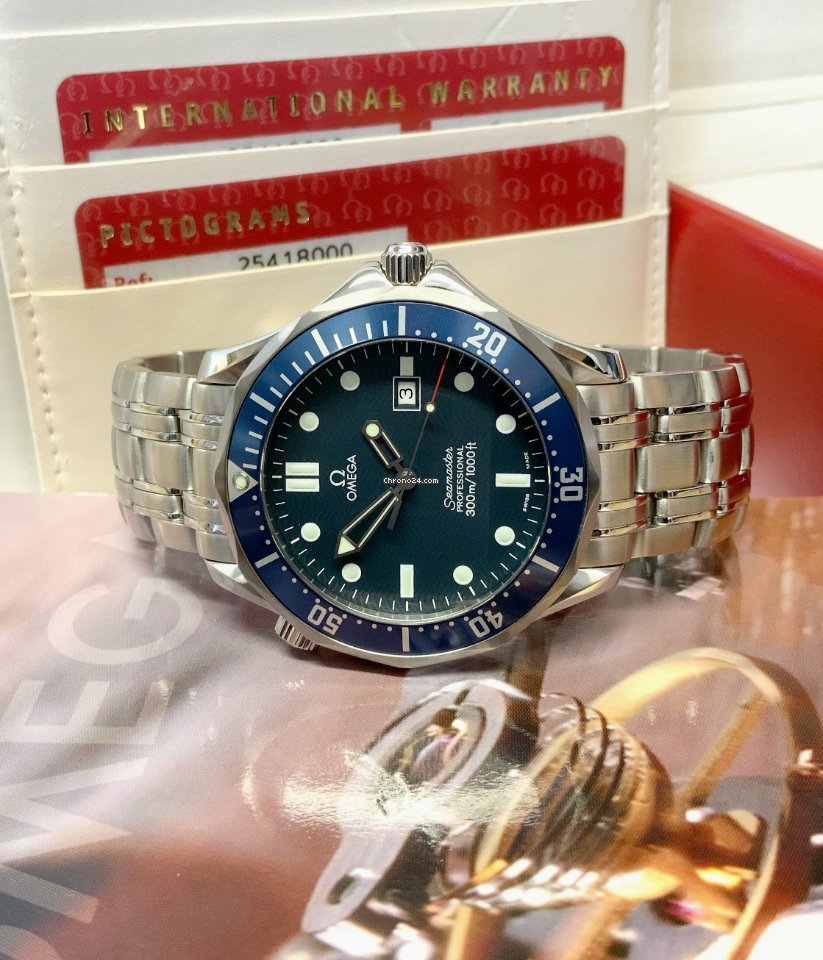 Omega Seamaster Diver 300 M Mens watch Unisex Quartz Steel 2541.80.00 Replica 6