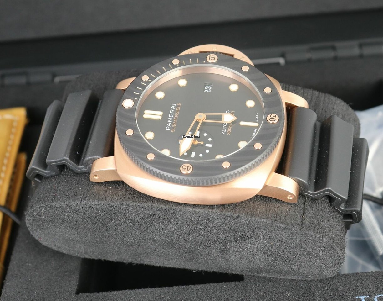 IMG_9081 Panerai Mens watch Unisex Automatic Rose gold PAM01070 Replica 6
