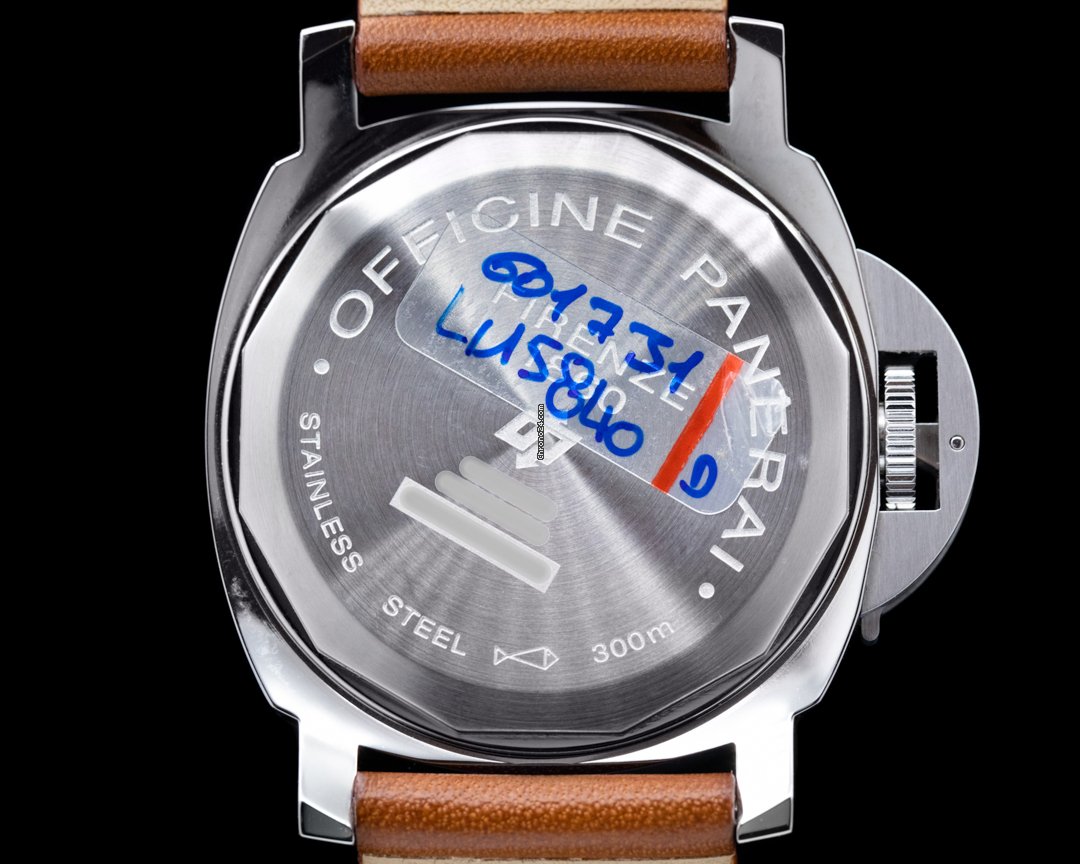 IMG_9081 Panerai Luminor Marina Mens watch Unisex Manual winding Steel PAM0005 Replica 6