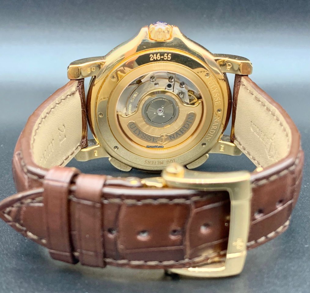 Ulysse Nardin Dual Time Mens watch Unisex Automatic Rose gold 246-55 31 Replica 6