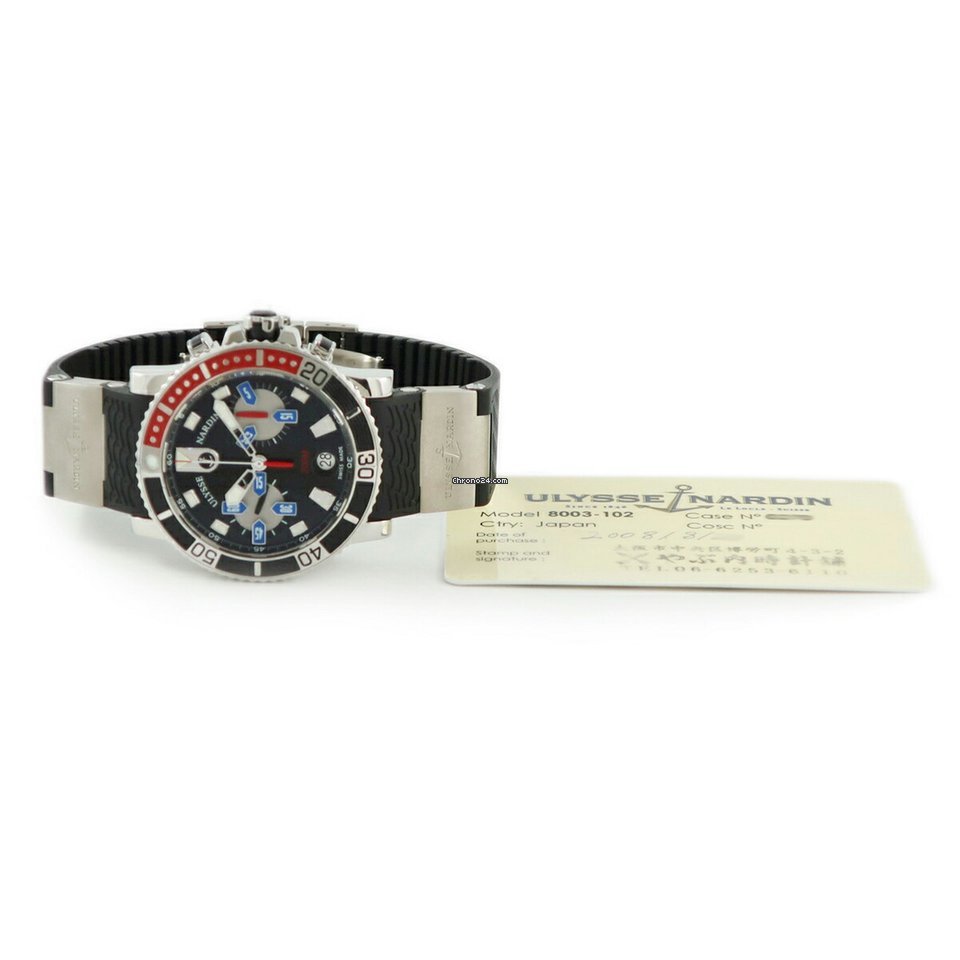 IMG_9081 Ulysse Nardin Maxi Marine Diver Mens watch Unisex Automatic 8003-102-3 92 Replica 6