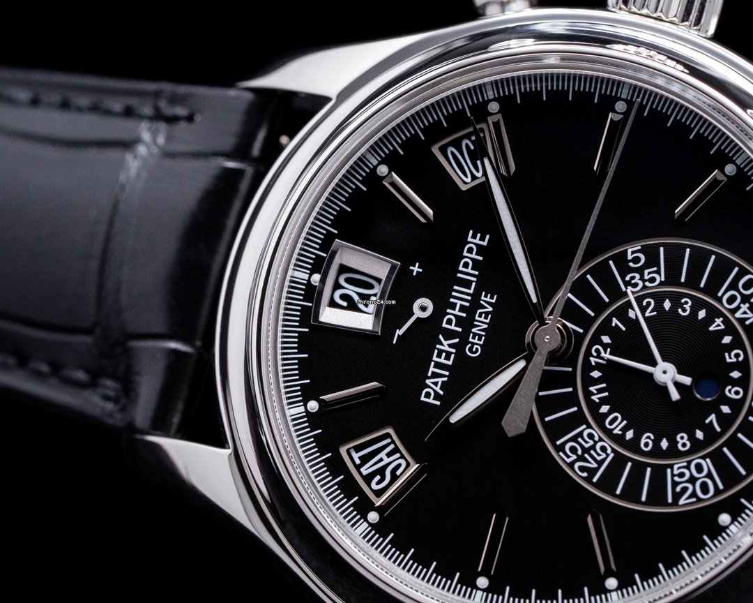 IMG_9081 Patek Philippe Annual Calendar Chronograph Mens watch Unisex Automatic Platinum 5960P-016 Replica 6
