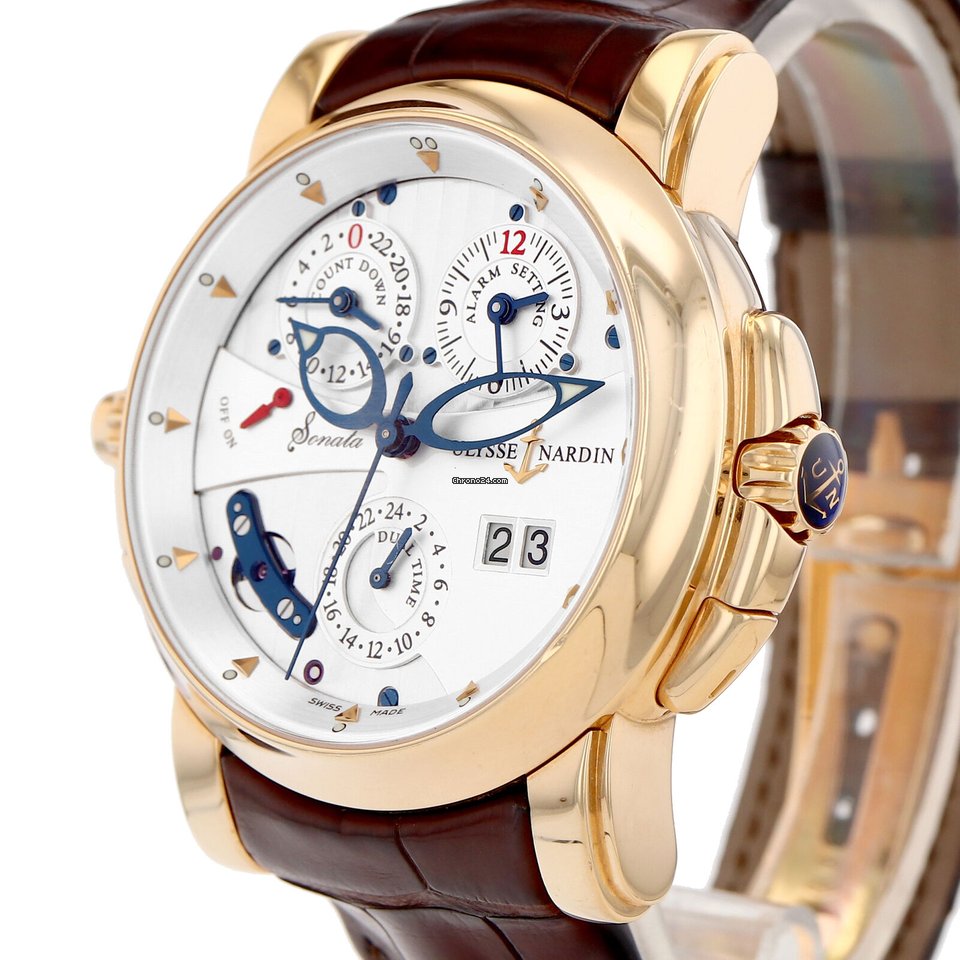 IMG_9081 Ulysse Nardin Sonata Mens watch Unisex Automatic Yellow gold NUMBER 676-88 212 Replica 6