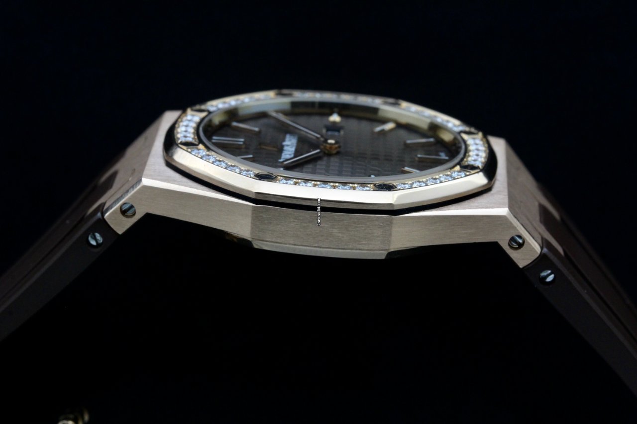 IMG_9081 Audemars Piguet Royal Oak Lady Quartz Rose gold 67651OR Replica 6