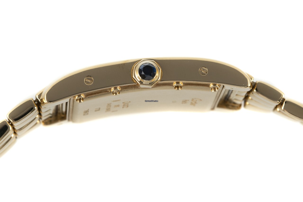 Cartier Tank Americaine Mens watch Unisex Quartz Yellow gold 1716 Replica 6