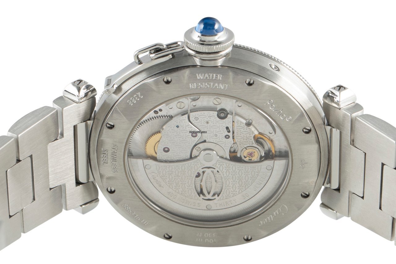 IMG_9081 Cartier Pasha Mens watch Unisex Automatic Steel 2388 Replica 6
