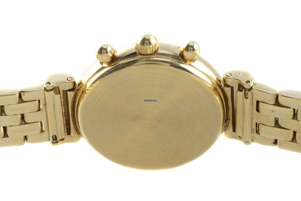 IMG_9081 IWC Da Vinci Chronograph Womens watch Quartz Yellow gold 3736 Replica 6
