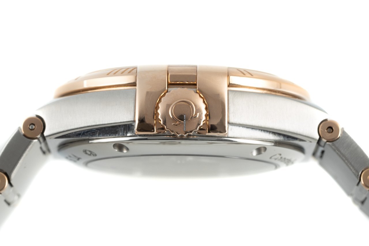 Omega Constellation Day-Date Mens watch Unisex Automatic Gold Steel 123.20.38.22.02.001 Replica 6
