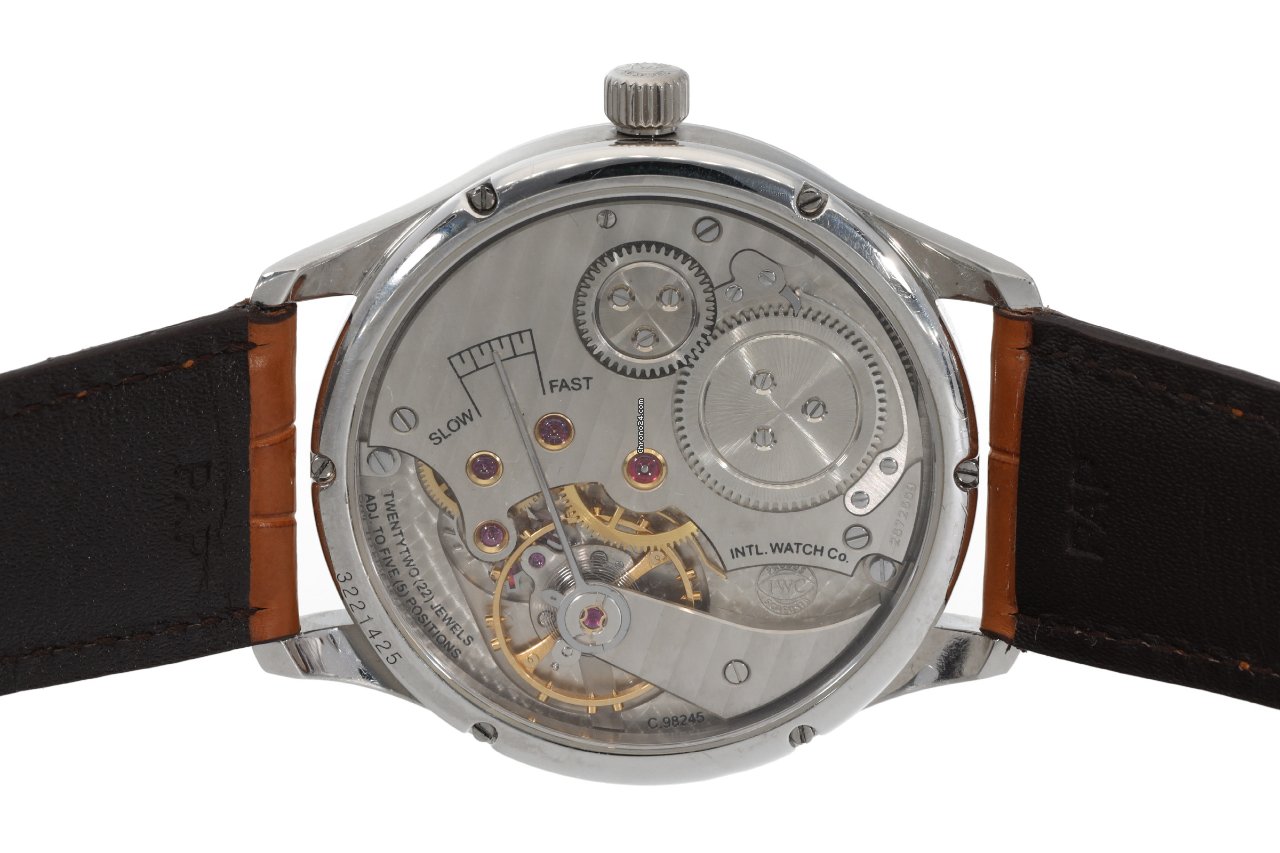 IMG_9081 IWC Portuguese Hand-Wound Mens watch Unisex Manual winding Platinum IW544403 Replica 6