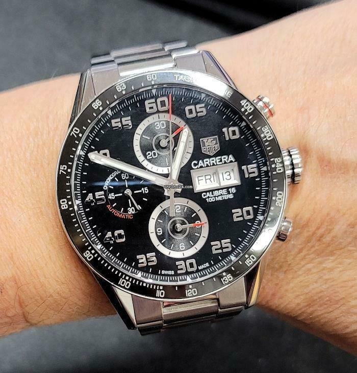 IMG_9081 TAG Heuer Carrera Calibre 16 Automatic Steel CV2A1R Replica 6