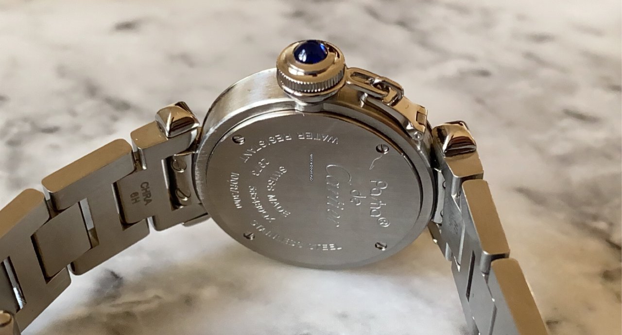 IMG_9081 Cartier Pasha Womens watch Quartz Steel W3140007 Replica 6