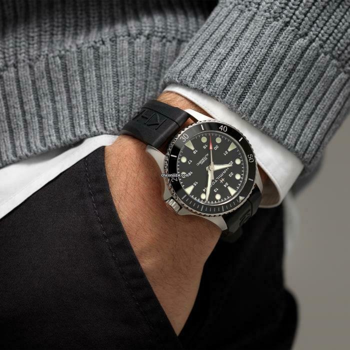 IMG_9081 Hamilton Khaki Navy Scuba Mens watch Unisex Automatic Steel H82515330 Replica 6