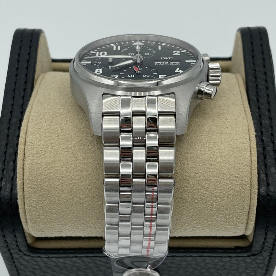 IMG_9081 IWC Pilot Chronograph Mens watch Unisex Automatic Steel IW388104 Replica 6