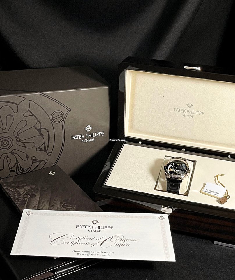 IMG_9081 Patek Philippe Calatrava Mens watch Unisex Automatic White gold 5089g-067 Replica 6