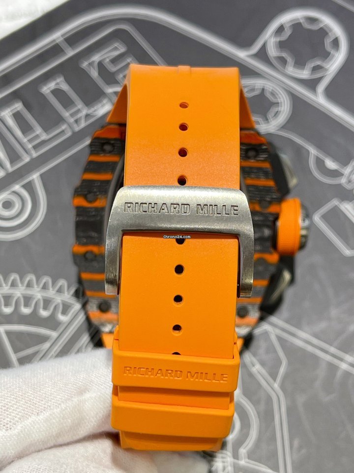 IMG_9081 Richard Mille RM 011 Mens watch Unisex Automatic Carbon Richard Mille RM 11-03 McLaren Replica 6
