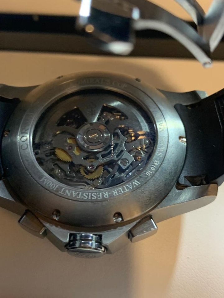 IMG_9081 Corum Admirals Cup Mens watch Unisex Automatic Titanium 404.100.04 F371 AN10 Replica 6