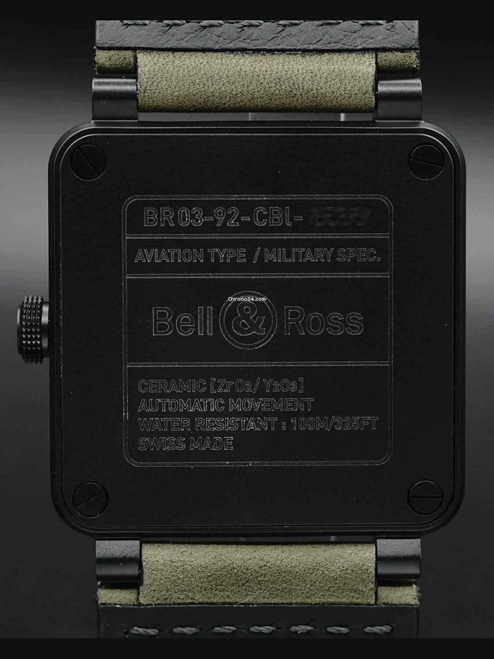 Bell & Ross BR 03-92 Ceramic Mens watch Unisex Automatic Ceramic BR0392-BL3-CE SCA Replica 6