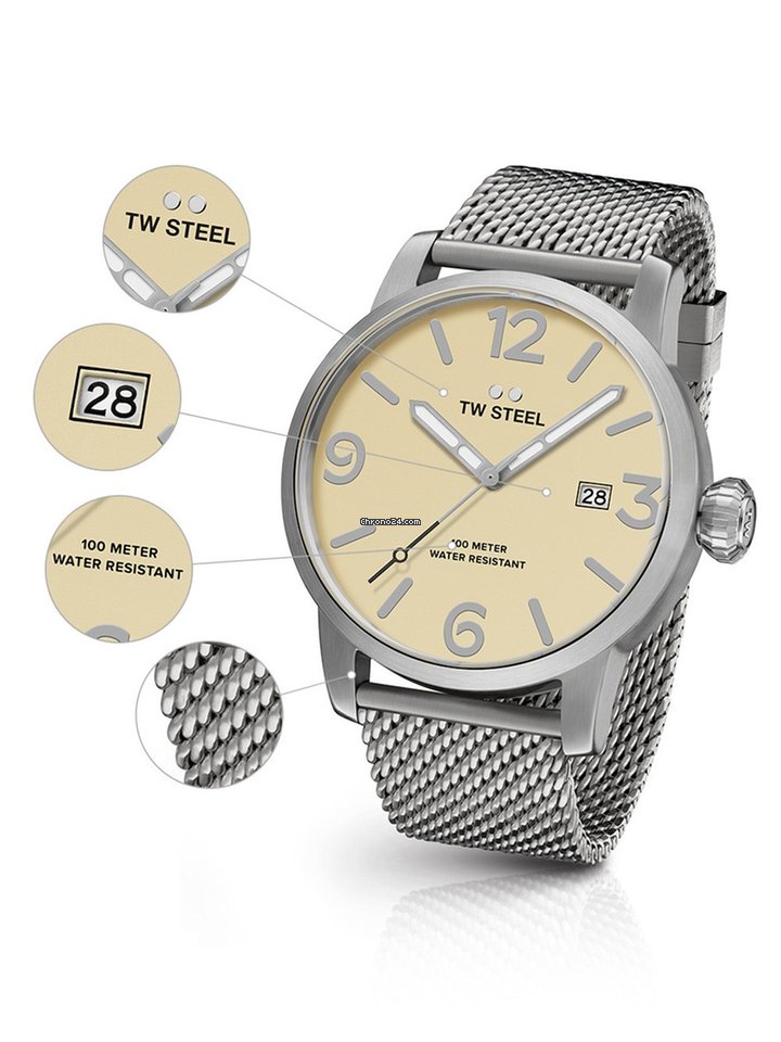 IMG_9081 TW Steel Mens watch Unisex Quartz Steel MB1 Replica 6