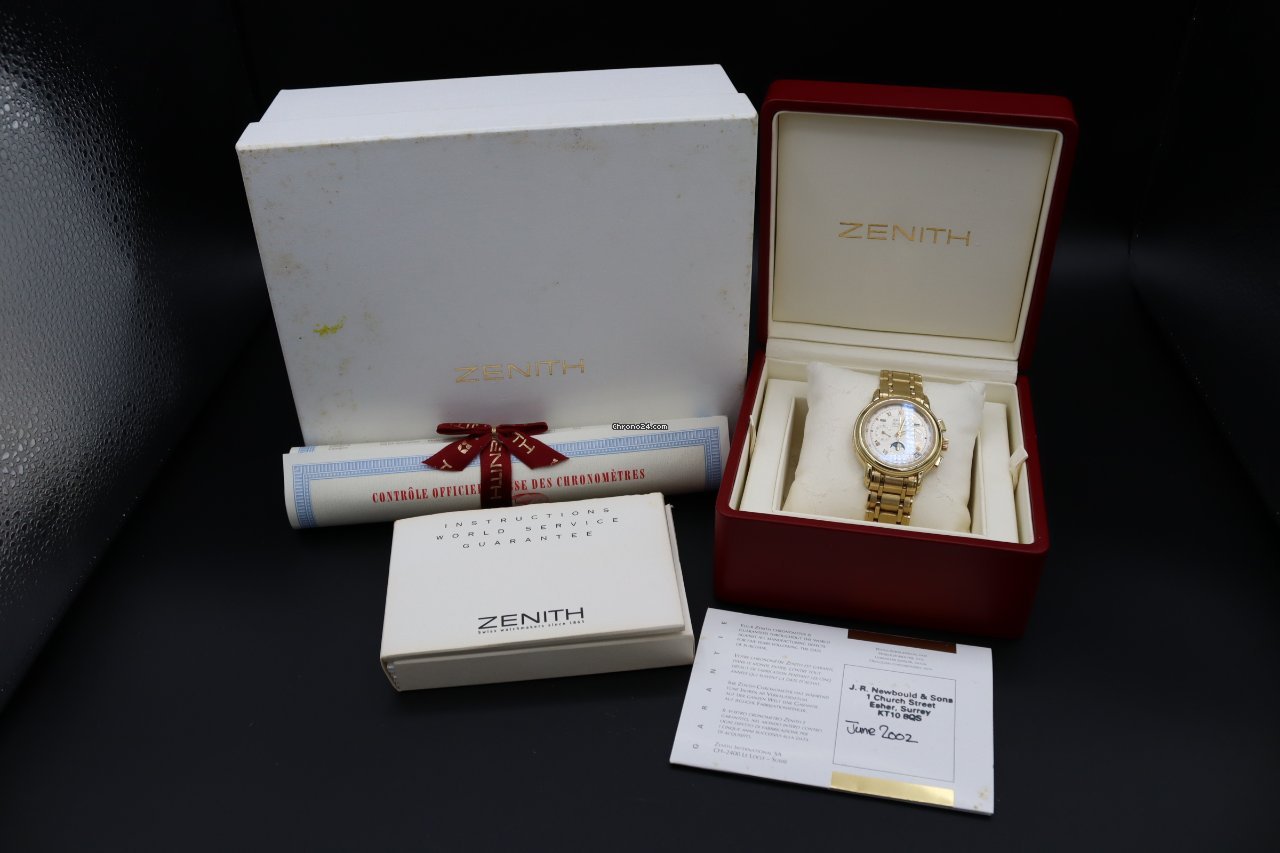 IMG_9081 Zenith El Primero Chronomaster Mens watch Unisex Automatic Yellow gold 60.0240.410 Replica 6