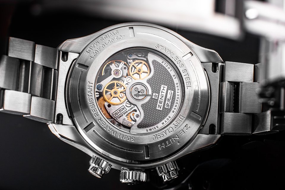 IMG_9081 Zenith Defy El Primero Mens watch Unisex Automatic Steel 03.0516.4021 Replica 6